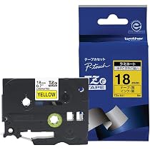 Amazon | ブラザー工業 TZeテープ ラミネートテープ(蛍光橙地/黒字
